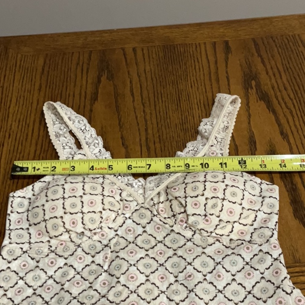 Cute Cream and Black Patterned Top/Camisole - Picture 10 of 13